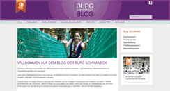 Desktop Screenshot of blog.burgschwaneck.de