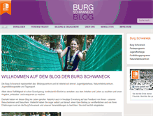 Tablet Screenshot of blog.burgschwaneck.de